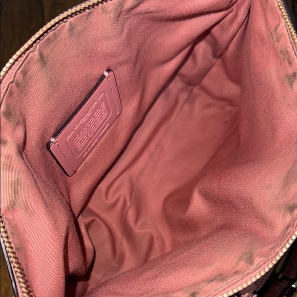 Coach Pink Leather Handbag Kelsey top handle and crossbody rose color VTG - Picture 16 of 17